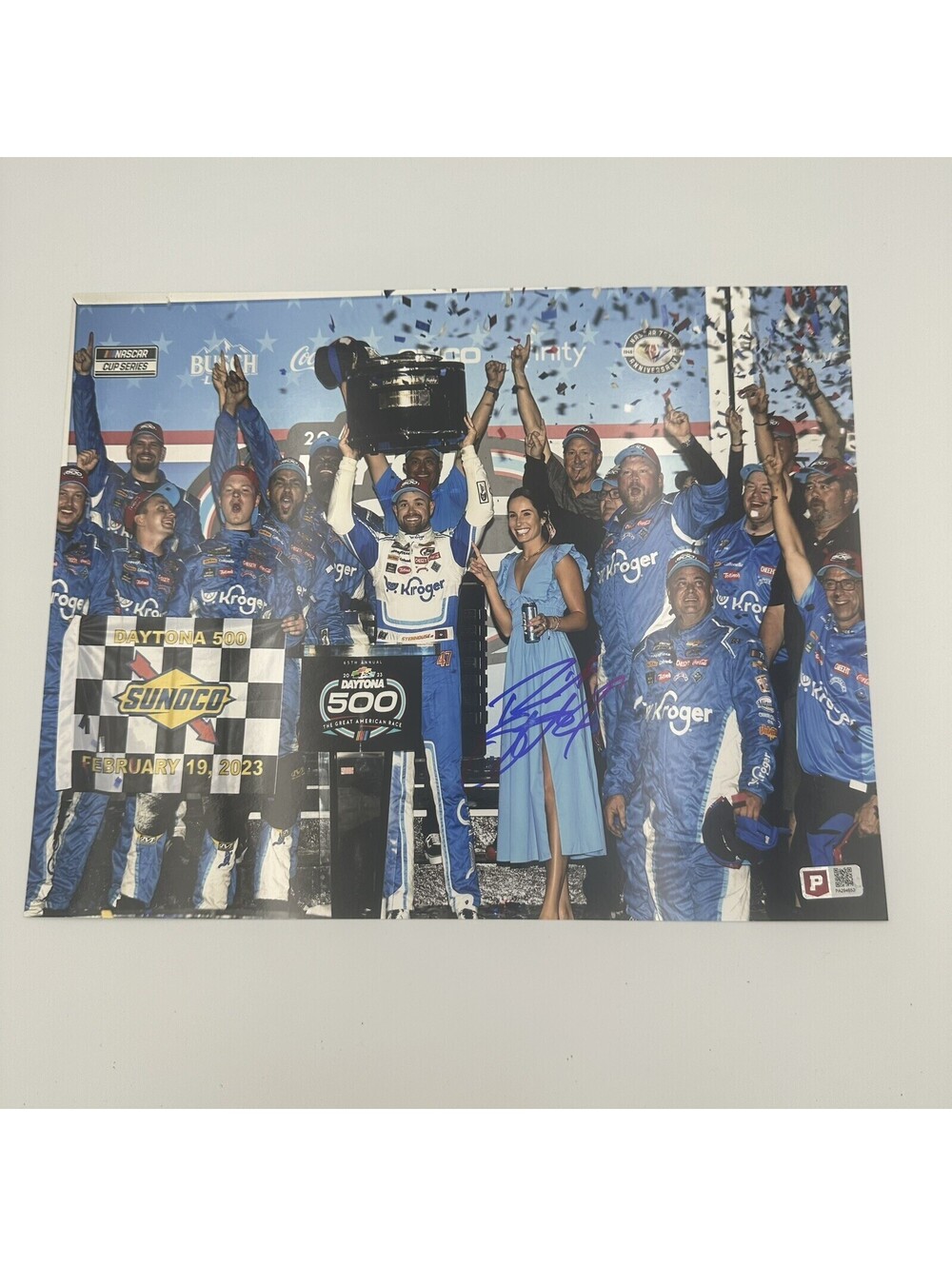 Ricky Stenhouse Jr Signed Daytona 500 Victory 11x14 Photo Pristine COA NASCAR